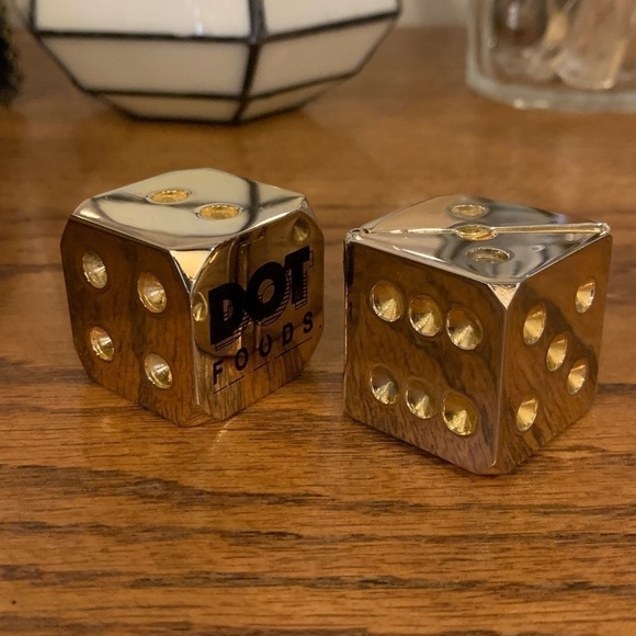 Vintage Die-Cast Brass Dice Novelty Clock - Picture 2 of 9